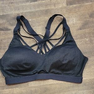 Victoria's Secret Black Strappy Sports Bra